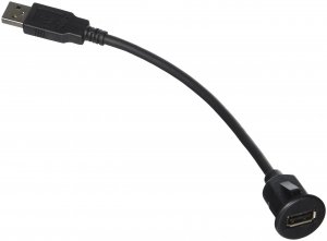 PAC USBDMA1 Short USB Dash Mount Adaptor Cable Type A Male to Type A Female