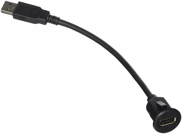 PAC USBDMA1 Short USB Dash Mount Adaptor Cable Type A Male to Type A Female