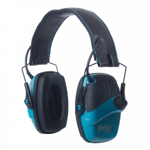 Howard Leight R02521 Impact Sport Electronic Earmuff  Teal Blue