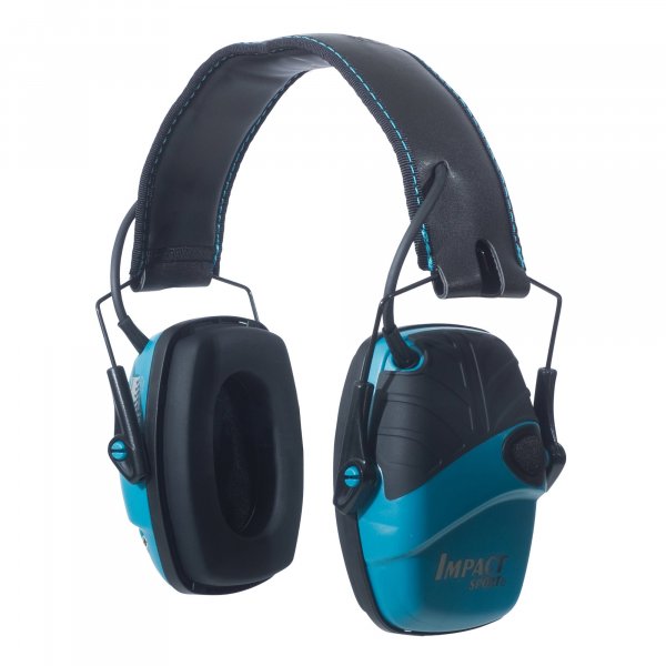 Howard Leight R02521 Impact Sport Electronic Earmuff  Teal Blue