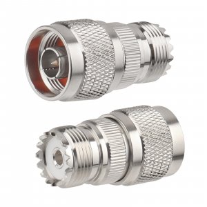 MOOKEERF 2 Pack N Male to UHF Female SO-239 Connector Adapter N Connector to PL-259 SO239 RF Coaxial Cable Adapter