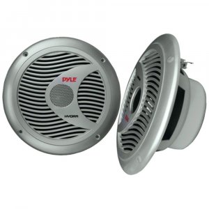 Pyle PLMR60S 6.5" 150 Watt Silver Marine Speaker pair