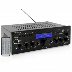 Pyle PDA5BU 200W Bluetooth Stereo Amplifier Receiver w/Remote Control & FM Ant.