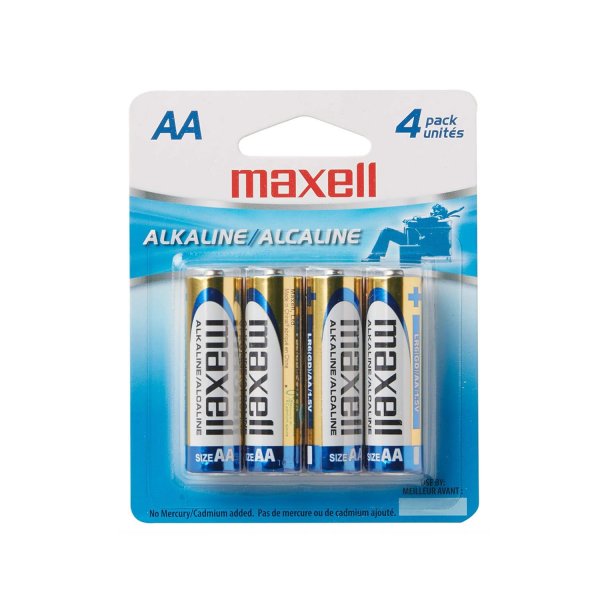 MAXELL 723465 - LR64BP AA 4Pk Carded Batteries