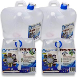WaterStorageCube Collapsible Camping Water Container with Spigot, BPA Free