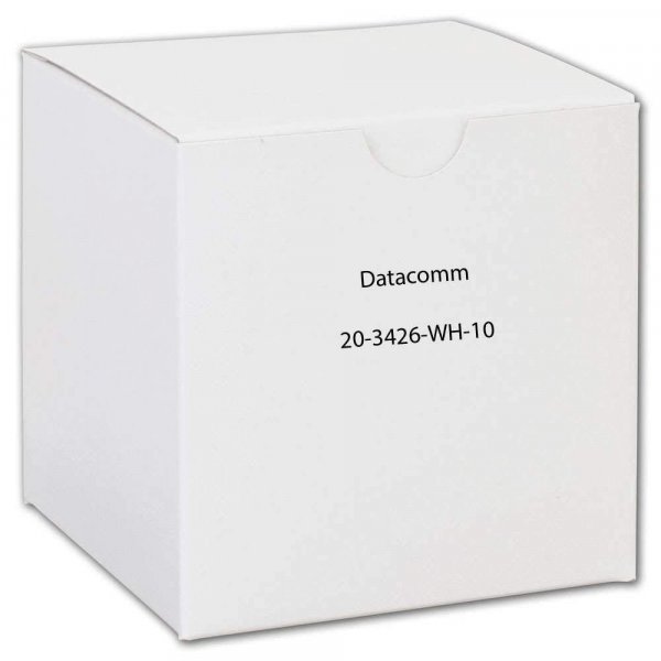 Datacomm Electronics 20-3426-WH-10 CAT-6 Jacks, 10 Pack (White)