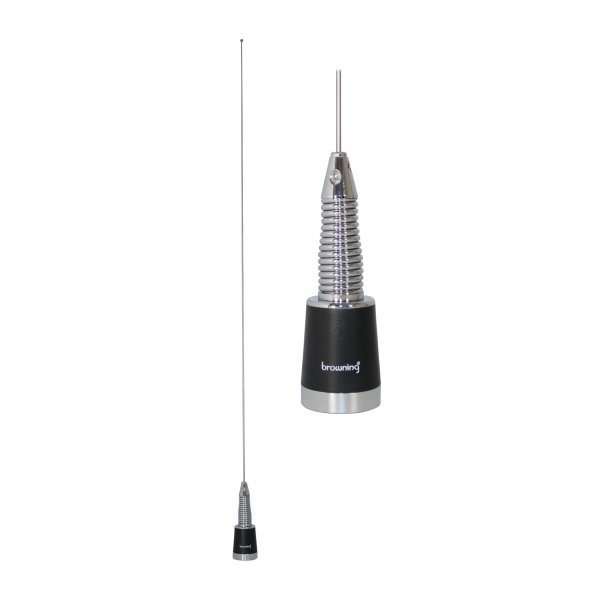 Browning BR-158-S 200W Wide-Band 144-174 MHz 2.4-dBd-Gain VHF Silver Antenna