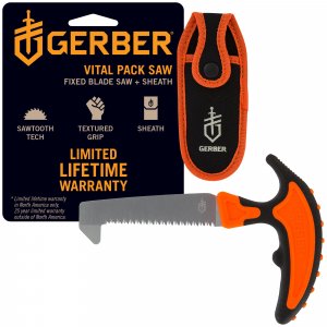 Gerber Vital Pack Compact Folding Saw for Camping and Survival with Sheath