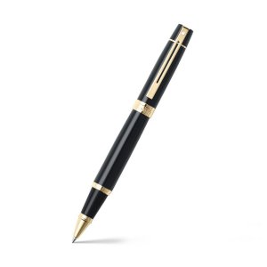 Cross E1932551 Sheaffer 300 Glossy Black W Gold Trim Rollerball Pen
