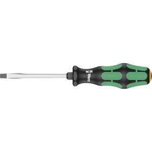 Wera 05007675001 Kraftform Plus 334 SK Slotted Screwdriver, Lasertip, 7mm Head, 5" Blade Length