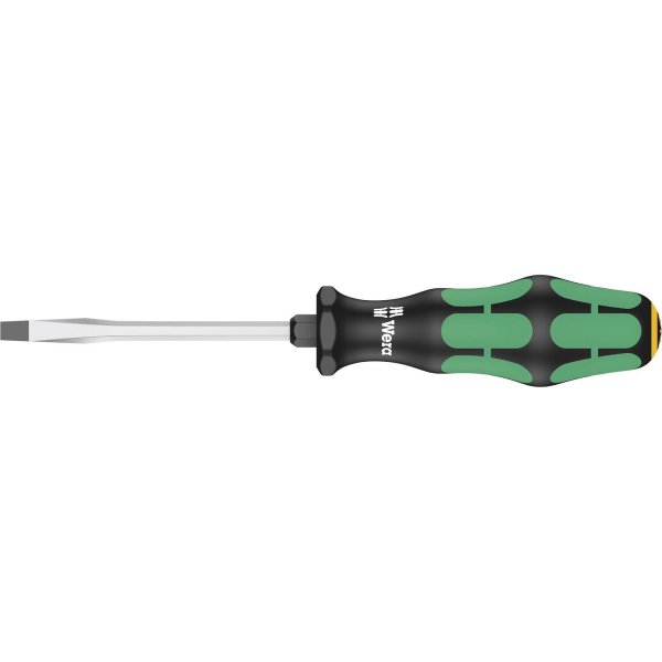 Wera 05007675001 Kraftform Plus 334 SK Slotted Screwdriver, Lasertip, 7mm Head, 5" Blade Length