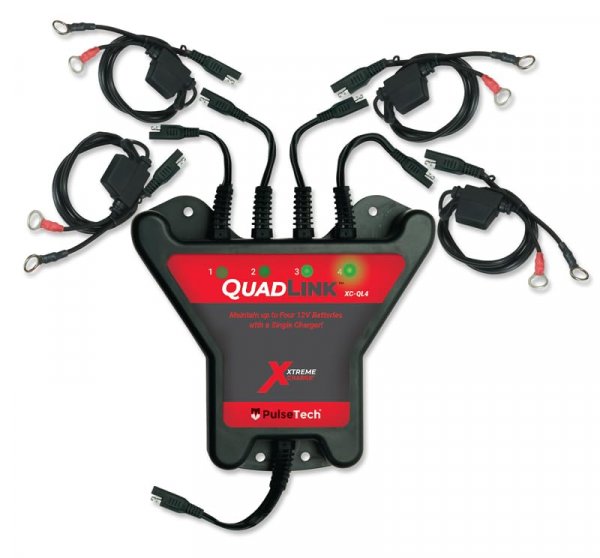 PulseTech QuadLink 4-Channel Battery Charger Multiplier