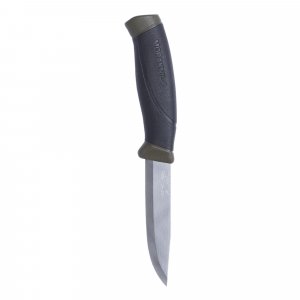 Morakniv Companion Fixed Blade Outdoor Knife with Stainless Steel Blade, 4.1-Inch, Military Green