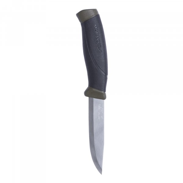 Morakniv Companion Fixed Blade Outdoor Knife with Stainless Steel Blade, 4.1-Inch, Military Green