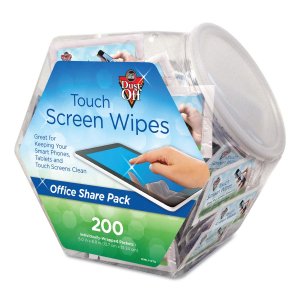 DUST-OFF DMHJ Touch Screen Wipes, 200-count