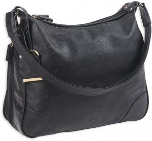 Bulldog BDP010 Hobo Style Purse with Holster  Black with Black Trim