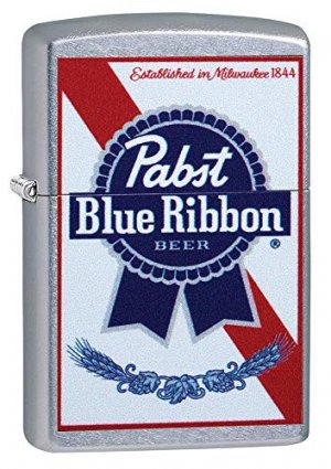 Zippo 49078 Windproof Lighter, Pabst Blue Ribbon
