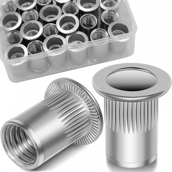 Vifmy 3/8-16 Rivet Nut,28Pcs Stainless Steel 304 Threaded Rivnuts Insert