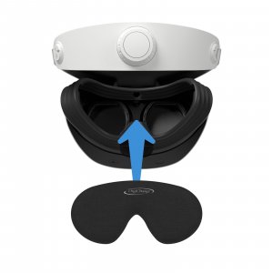 Digicharge Lens Protective Cover for PS VR2, PS VR 2 Glasses Cap, PSVR2 Protector Dustproof & Anti-Scratch Lens Shield, 14mm Thick Foam, Protects All Headset from Dust including sensor, Not Just Lens