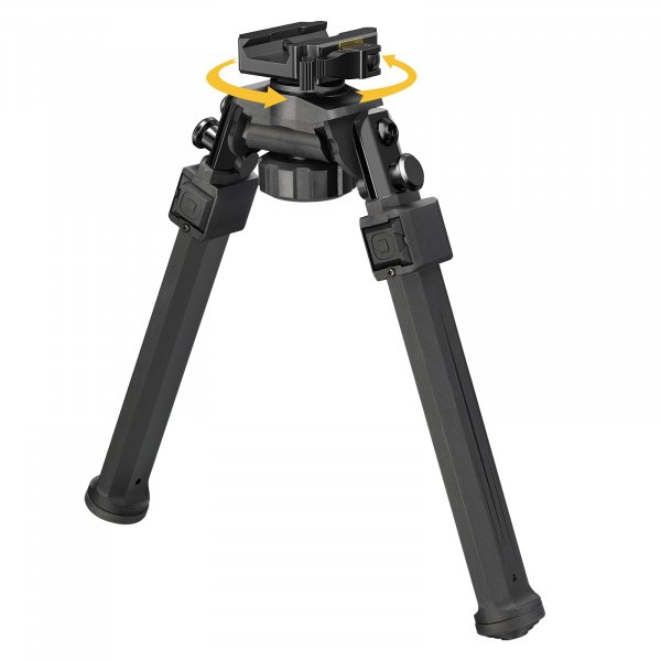 CVLIFE Quick Release Picatinny Bipod with Swivel and Tiltable Head (Black)