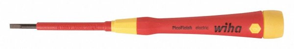 Wiha 32004 Precision Insulated PicoFinish Slotted Screwdriver – 3.5mm x 60mm