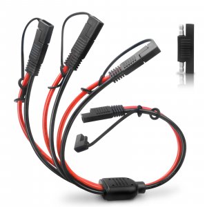 PAEKQ 10AWG SAE Y Splitter Cable, 1 to 3 SAE Quick Disconnect Adapter