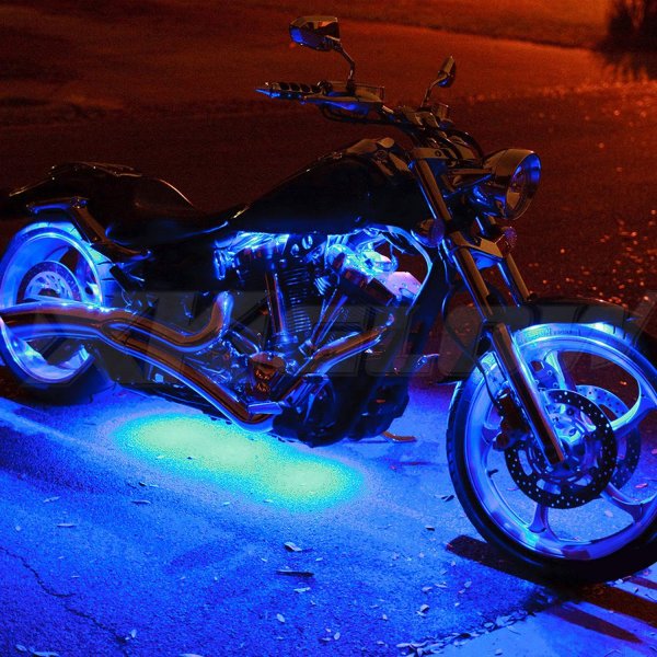XKGlow XK034002B Motorcycle Engine and Ground LED Light Kit  Blue