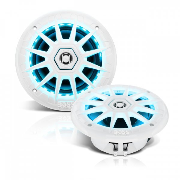 Boss Audio MRGB65 6.5" 200 Watt 2 way White Marine Speaker pair