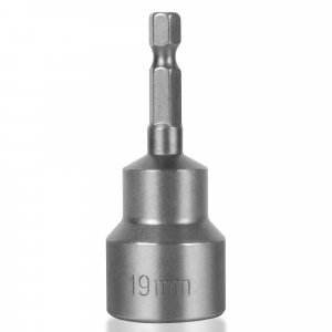 TONDA RV Scissor Jack Socket, Camper Travel Trailer Drill Adapter, Works with 3/4 inch or 19mm Hex Drive Jacks, 1/4 Inch Hex Shank, 1 Pack