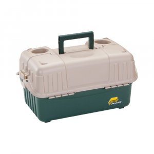Plano 861600 Hip Roof Tackle Box w/6 trays - Green/Sandstone