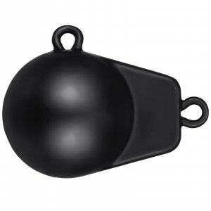 Zonon 6 Lbs Downrigger Weight Coated Ball Fishing Downriggers Sinker for Downriggers, Black