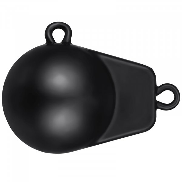 Zonon 6 Lbs Downrigger Weight Coated Ball Fishing Downriggers Sinker for Downriggers, Black