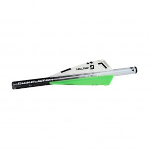 NAP NAP60016 QUIKFLETCH 3" HELLFIRE   White/Green/Green (6 PACK)