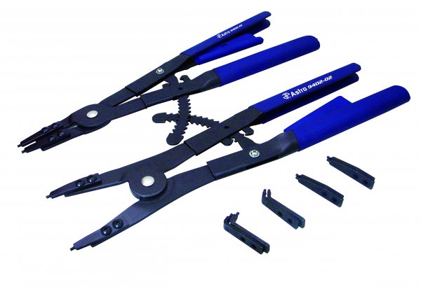 Astro 9402 16" Snap Ring Plier Set - 2 Piece, Blue, Black