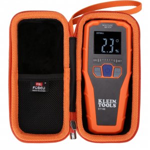 FBLFOBELI Hard Storage Portable Case for Klein Tools 80023P Tool Set, Home Inspector Tool Kit with Klein Tools ET140 Pinless Moisture Meter, EVA Protector Travel Carrying Case (Case Only)