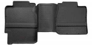 Husky Liners Classic Style Floor Mats | Fits 1988-1999 Chevrolet/GMC C1500/K1500 Extended CAB ONLY, Fits 1988-2000 Chevrolet/GMC C2500/C3500/K 2500/K3500 | 2nd Row, 1-pc Black - 61101HUL