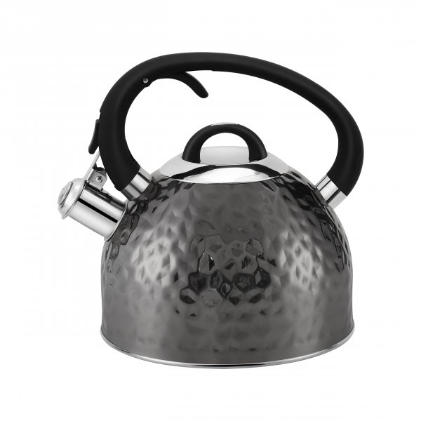 HRHongRui Copper Tea Kettle Stainless Steel Teapot Whistling Kettle Unique Button Control Kettle Outlet Loud Whistle Food Grade Teapot 3.2 Quart / 3 Liter (Copper)