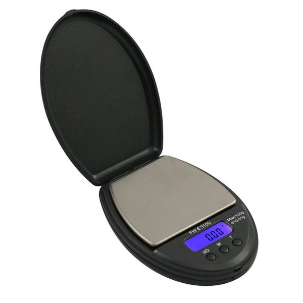AWS ES100BLK Fast Weigh ES Series Digital Pocket Scale Black 100 x 0.01G