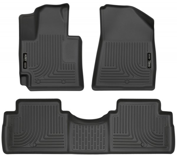 Husky 99611 Weatherbeater Front/2nd Seat Floor Liners For 2014-19 Kia Soul
