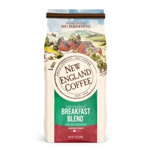 New England Coffee Decaf Breakfast Blend Ground Coffee 10oz (Pack of 1)