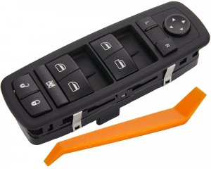 ZAPOSTS Power Window Switch,8 PINS +13 PINS Check Required,Fits for Dodge Dart 2013-16.Replaces 68271203AB 68271203AA 56046568AC.Driver Side Control Door vidrios Master Switch.(Green Light)