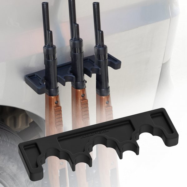 Adoreal Magnetic Rifle Rack, Durable Rubber Gun Rack for Gun Storage, Magnetic Gun Holder in Gun Cabinet, Shotgun Rifle Barrel Rest Gun Safe Organizer Indoor Gun Racks Size10.23”Lx2.83”Wx0.74”H