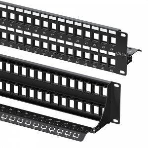 Cable Matters 2U 48 Port Keystone Patch Panel with Cable Management