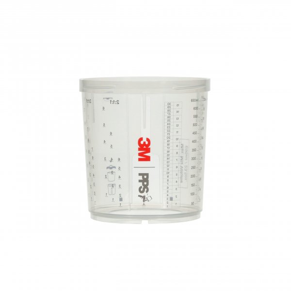3M PPS 2.0 Spray Gun Cups, 26001, Standard, 22 Ounces, Use with Paint Gun and PPS 2.0 Lids and Liners to Paint Cars, Furniture, House and More, 2 Pack
