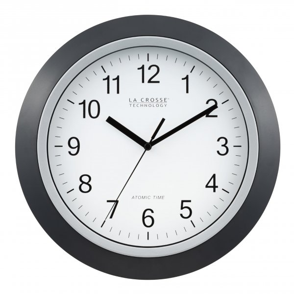 La Crosse Technology WT-3129B 12" Black Atomic Wall Clock