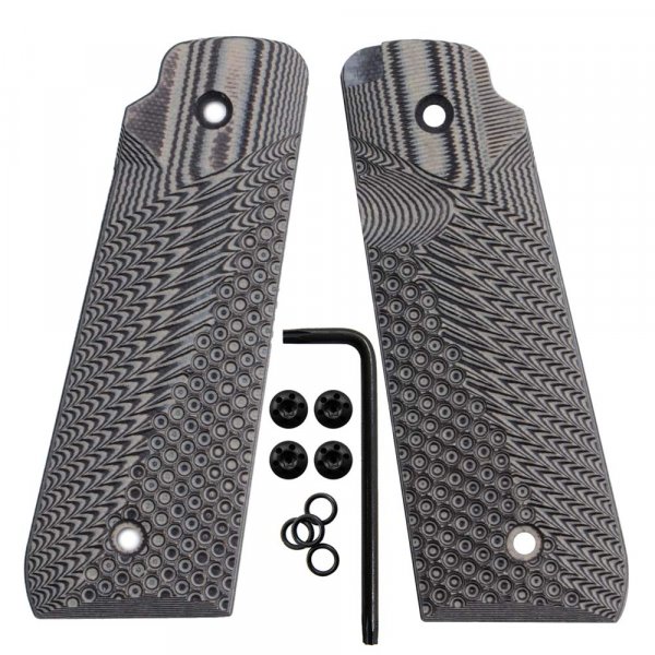 Cool Hand Ruger Mark IV 22/45 Lite G10 Grips, Fits Generation 4 Rimfire Pistol NOT for Gen 3, Gun Metal, MKIV-JV-5