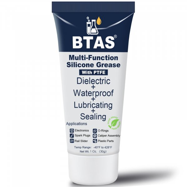 BTAS Dielectric Grease for Electrical Connectors Automotive Spark Plug Boot Battery Terminal Marine Dialectical Electronics Wiring Die Electric Contact Silicone Dialectric Grease 1 oz 1 Pcs