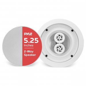 Pyle Pro PWRC52 Ceiling Speaker 5.25" Waterproof 8 Ohm Dual Channel