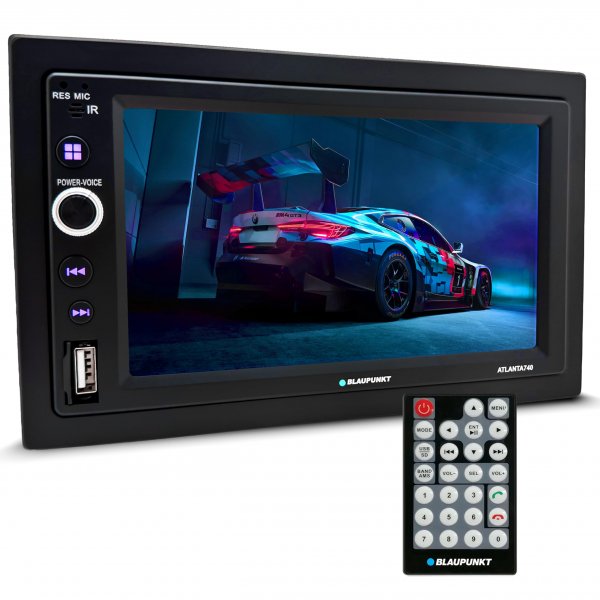 Blaupunkt ATLANTA740 7 Double Din Mechless Touchscreen Receiver
