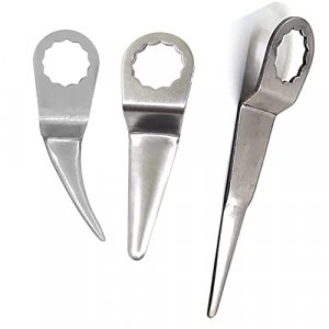 Jitterbug Pneumatic Air Windshield Knife Air Windshield Remover Blades Bent Curved Blades 90mm Long Straight Windshield Cutter Blades for Car Door Window Seal Cutter Windscreen Removal Tool